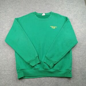 Vintage‎ AFSCME People Sweatshirt Mens XL Green Crewneck Union Line USA 90s Made